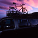 Bike on the roof, ready for transport